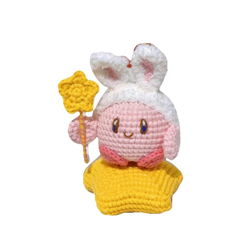 极速星之卡比g毛线手工编织diy钩针编织材料包勾线针织玩偶送闺蜜