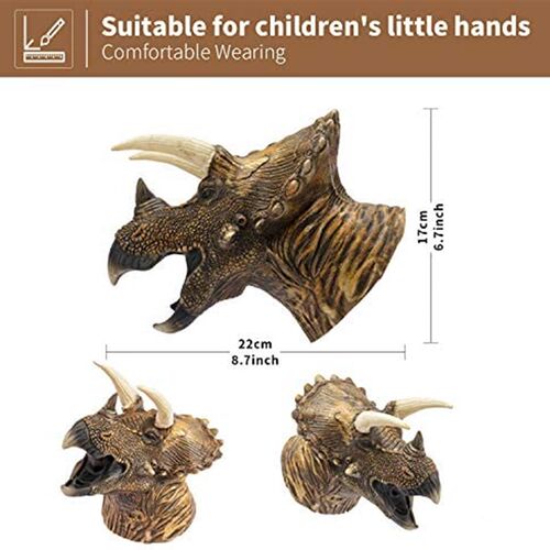 极速Yolococa Dinosaur Hand Puzppets Realistic Latex Soft Ani