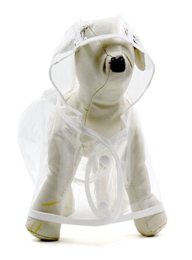 极速clear warehousne handle pet clothes pet transparent rain