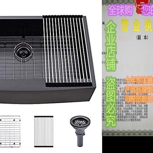 Farmhouse Black Sink Bokaiya MaTtte 极速33 33x22 Inch