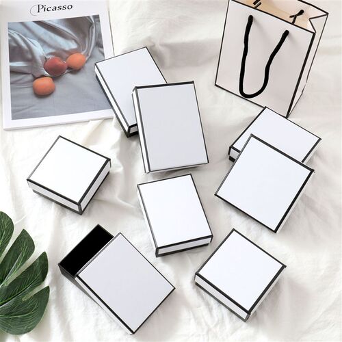 极速7Size DIY Hakndmade Jewelry Box Classic Black White Styl