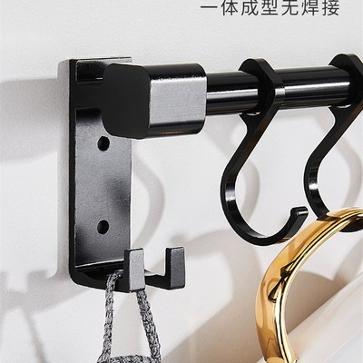 极速kitchen hook rack hole free row hook strong adVhesive wa