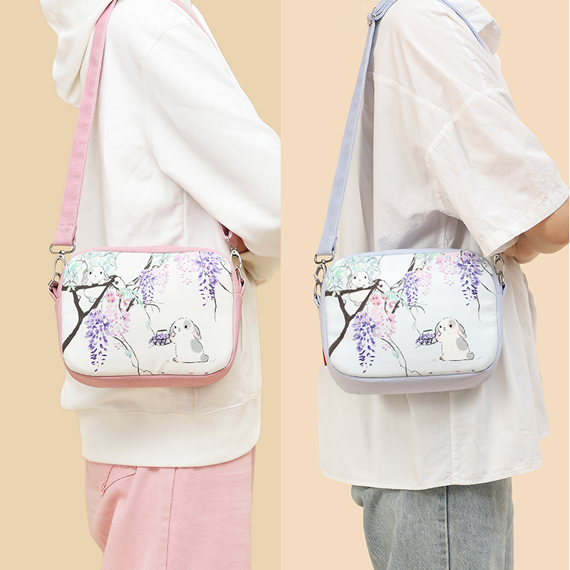 极速国风文艺春夏斜挎单肩包x手机包女生口红包相机包手拎方包AC