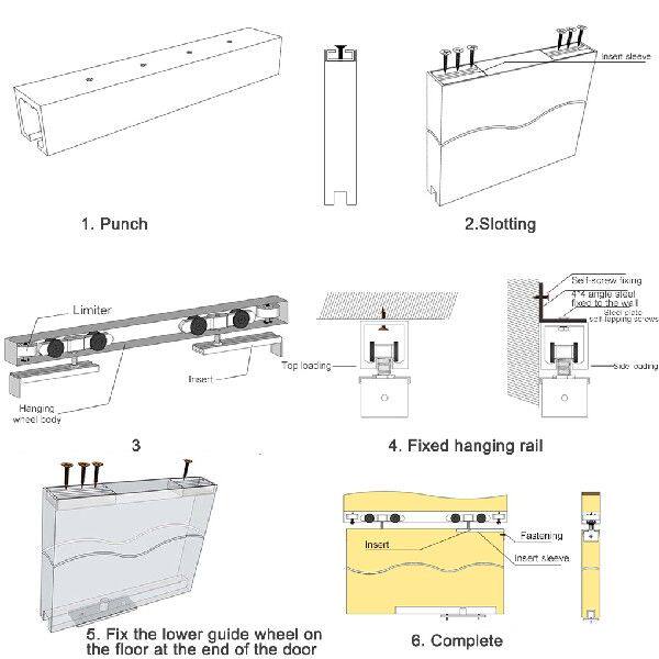 极速Slaiding Door Roller 4/8 Wheels Universal Hardware Hangi