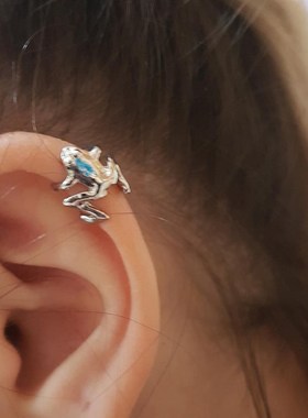 极速2020 Fashion Frog Esar Cuffs Siliver Ear Cuff Clip Earri