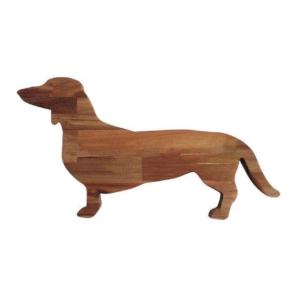 极速Dabchshund Dinner Plate Wooden Decorative Tray Dachshund