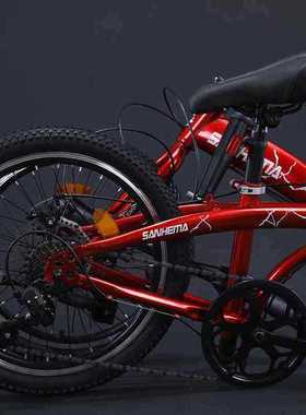 极速新品三河马i1620寸变速折叠单车成人儿童男女款学生轻便携小