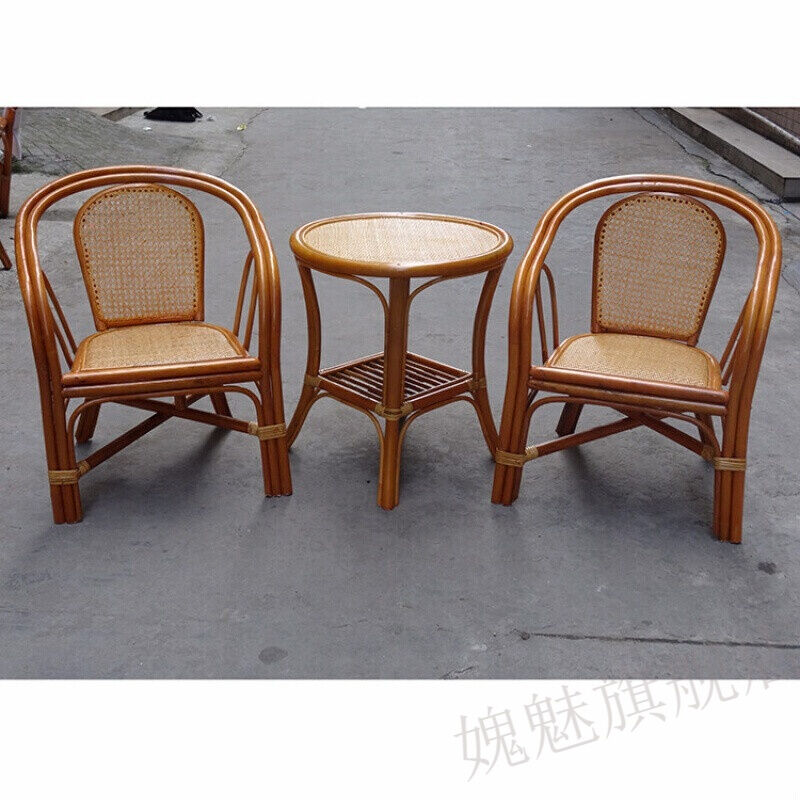 极速家俱藤椅子单个藤椅子滕椅凉椅腾椅藤制老式Q藤椅小小藤椅A(