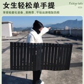 极速蛋卷桌铝合金户外折叠桌露营野餐一体桌椅便携式 烧Z烤野炊装
