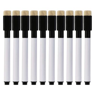 极速10 Pcse Magnetic Whiteboard Pen Erasable Marker Office S