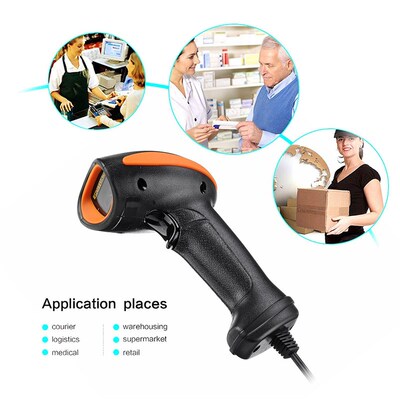极速USB Hanfdheld Barcode Scanner 2D/1D QR Code Receipt Hand