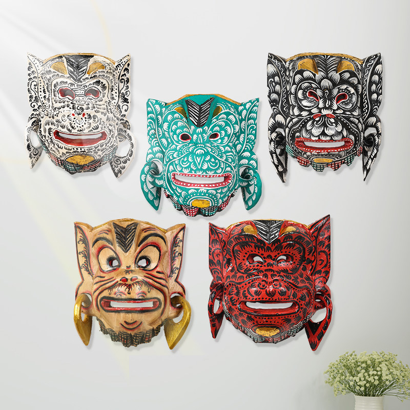 极速东南亚木雕工艺品 创意手z工脸谱面具印尼特色民宿客栈墙上装,家居饰品,木雕,淘宝优惠券,粉丝福利购,淘宝优惠卷