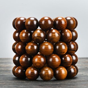 极速非洲黑花梨檀香n木手串类似海南老挝缅甸黄花梨佛珠饰品108颗