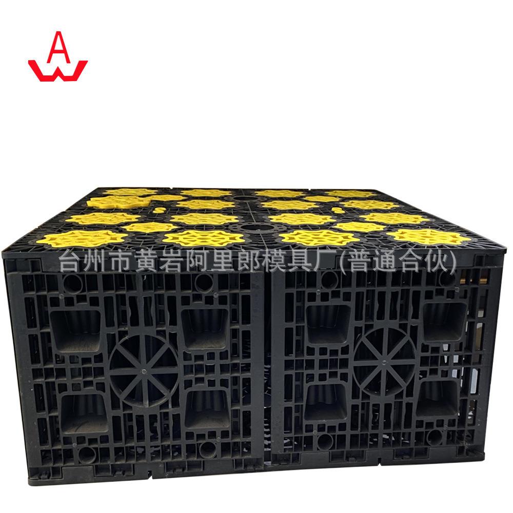 PP雨水模块塑料蓄水块模具地底网格雨水收集系统水源收集池模具厂