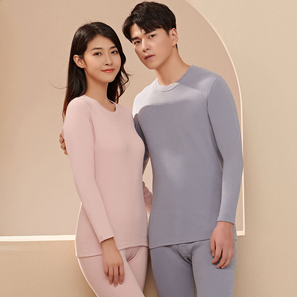 高品质纯棉保暖内衣男女款士秋衣秋裤套装加厚加绒情侣全棉毛衫