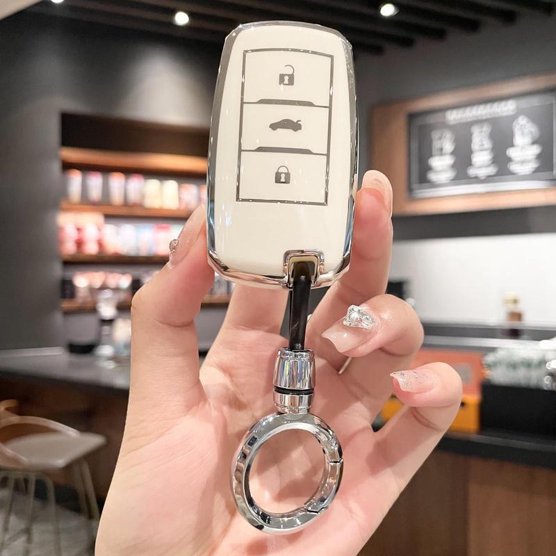 适用长安老款CS75/CS35逸动锐程CC汽车一键启动锁匙扣壳钥匙包套