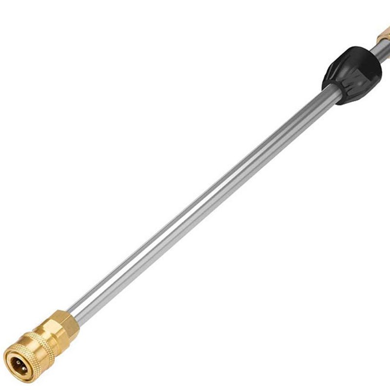 高压清洗机洗车水枪加长杆不锈钢加长管扇形水枪头U延长杆喷嘴配