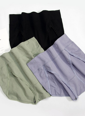 大码高腰纯棉女士内裤不卡腿 宽松不勒舒适胖Lmm200斤简约收腹裤