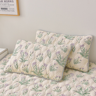 A类100%全g棉夹棉枕套48X74cm一对二只装防枕芯发黄枕芯内胆套单