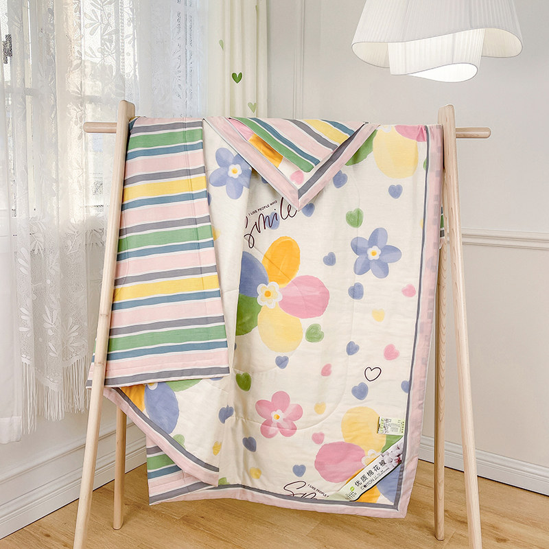 新疆棉花A类全i棉夏被纯棉印花夏被空调被子被芯单夏被可机洗水洗,床上用品,棉花被,淘宝优惠券,粉丝福利购,淘宝优惠卷