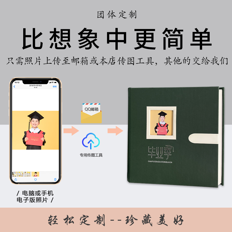 毕业相册定制作小学同学聚u会幼儿园毕业季照片书儿童相册本纪念