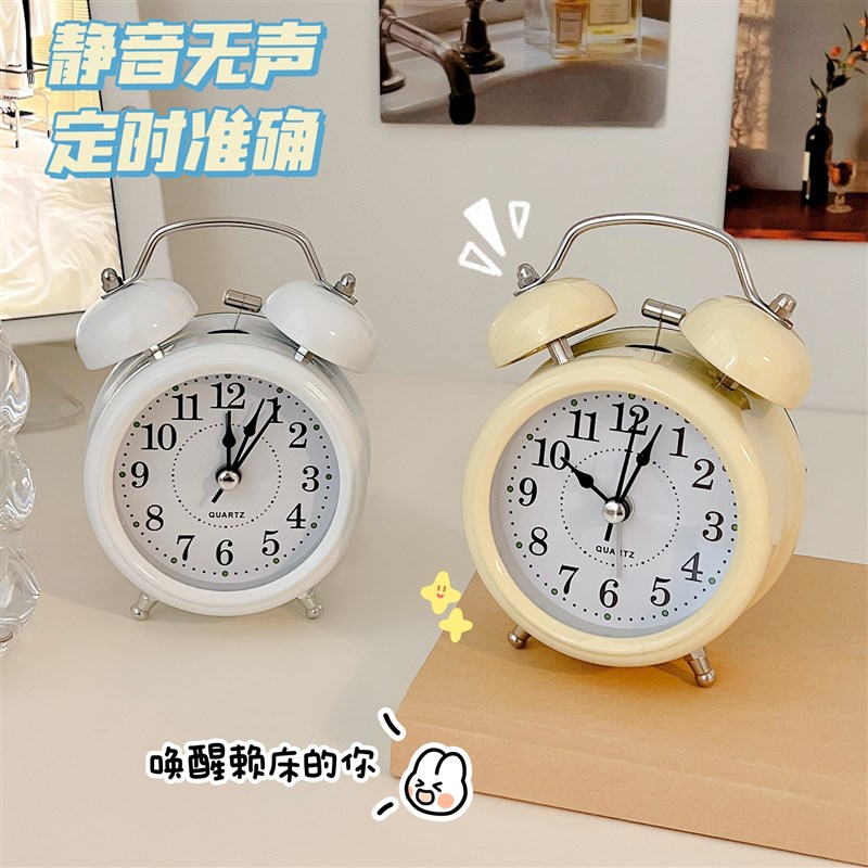 闹钟学生专用强力叫醒起床神器202E4新款闹铃床头台式高颜值小时