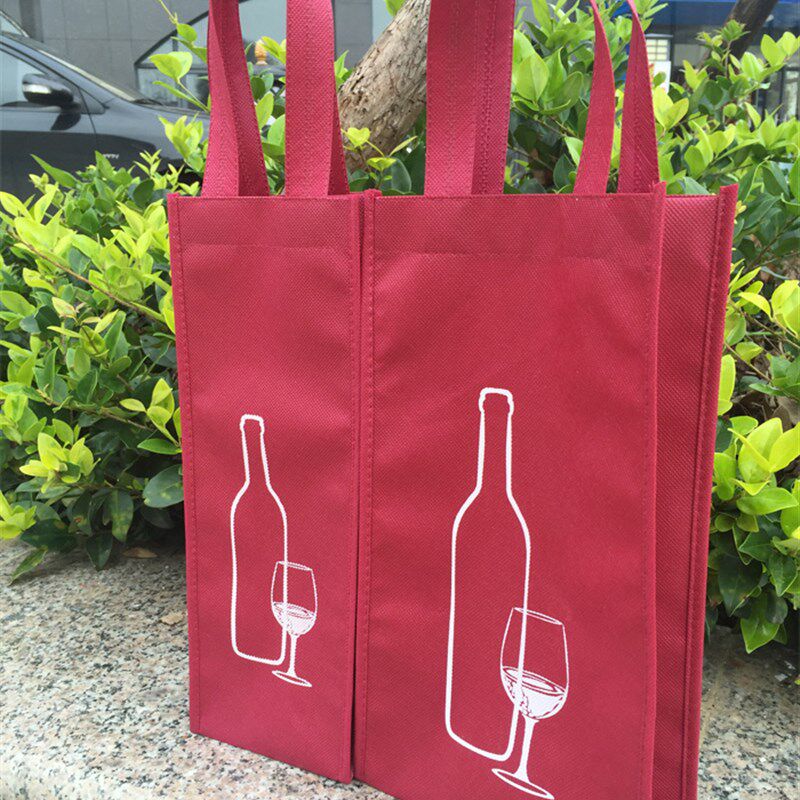 红酒包装袋葡萄酒手提袋红酒瓶袋子D加厚无纺布袋红酒礼品袋子包