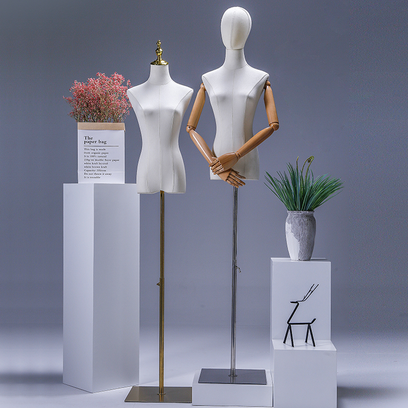 服装店模特道具女装橱窗半u全身人台衣服展示架假人体婚纱模特架