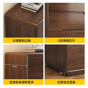 实木五斗柜客厅靠墙储物柜子卧室抽屉柜房间床尾收纳W置物柜立柜