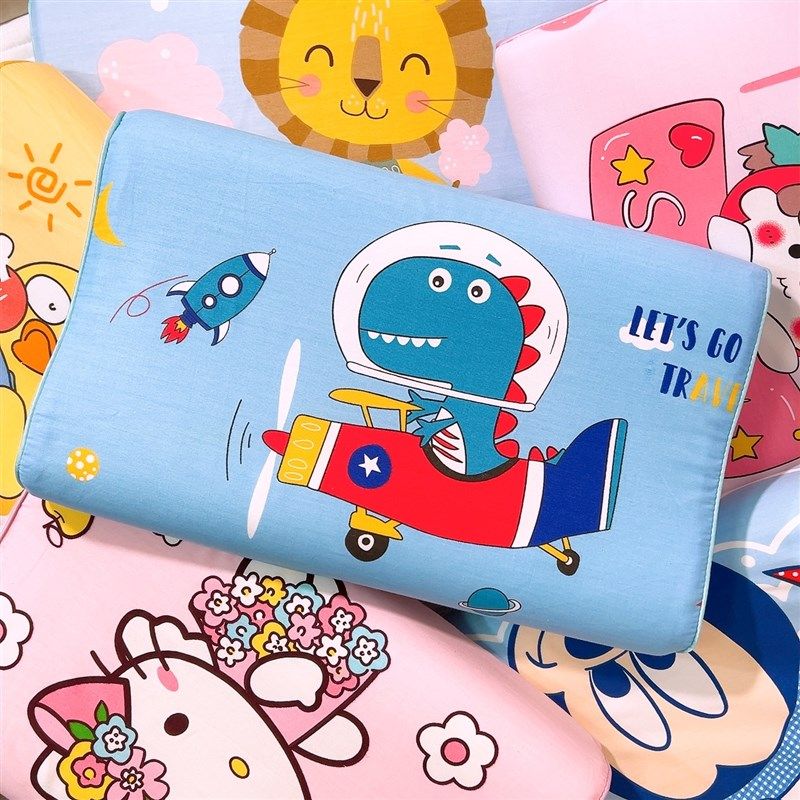 儿童枕头泰e国天然乳胶枕纯棉枕芯宝宝枕套幼儿园全棉小学生记忆,床上用品,乳胶枕,淘宝优惠券,粉丝福利购,淘宝优惠卷