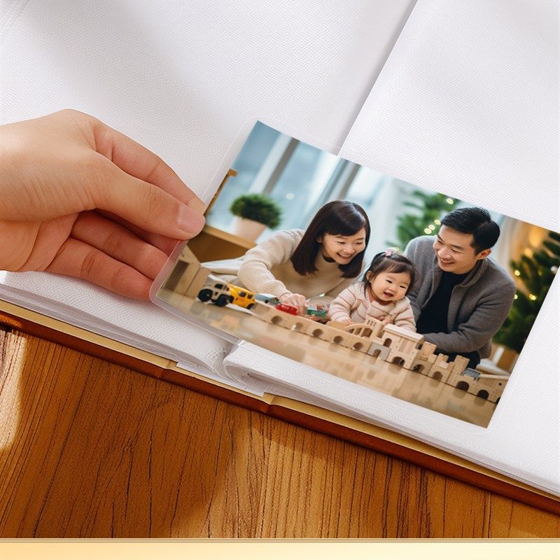 6寸200张麂皮绒相册本大容量情侣过塑纪念册插页式家Y庭影集收纳