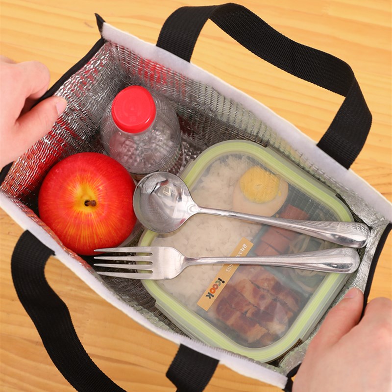 加厚铝箔饭盒h袋上班族带早餐大容量保温包便当保暖手提袋小号袋