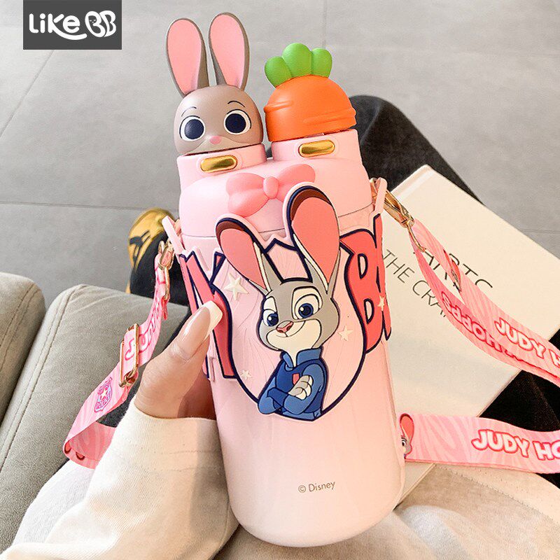 尼克保温杯女生高颜值双饮水杯女z新款2025大容量可爱便携学生杯