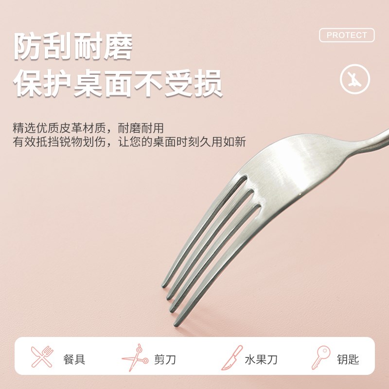 鼠标垫女生高颜值办公室纯色超大桌E面电脑键盘桌垫大号防水可定