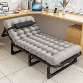 折叠床单人床家用简易多功能躺椅办公室J便携午休床成人午睡行军