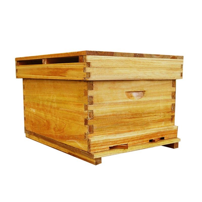 蜂箱全套蜜蜂箱带框巢础中蜂蜂箱煮蜡杉木养蜂工具成品蜂巢框平箱
