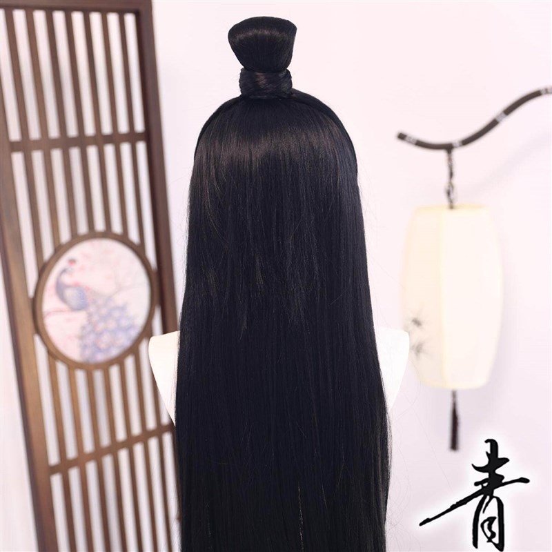 青绾仙侠蕾丝发套 古风汉服男生假发 可调整少年美人尖头套
