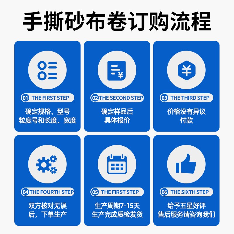 涂层手撕干磨砂布卷木工金属不锈钢打磨抛光砂纸砂布砂皮白砂卷