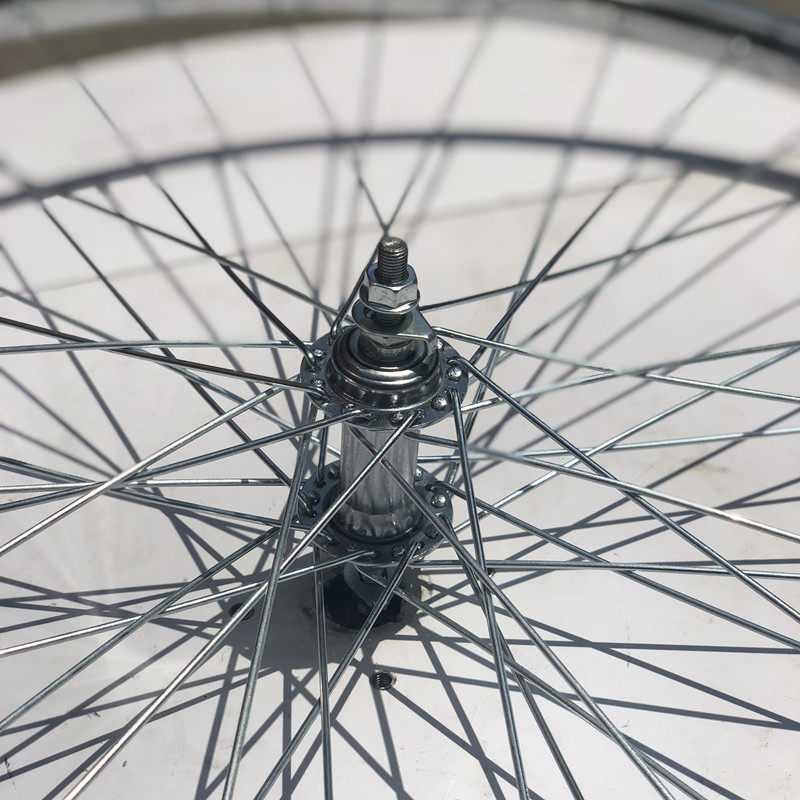 老式自行车24/26x1 3/8自行车车圈钢圈双层加厚拉杆刹车车毂36孔