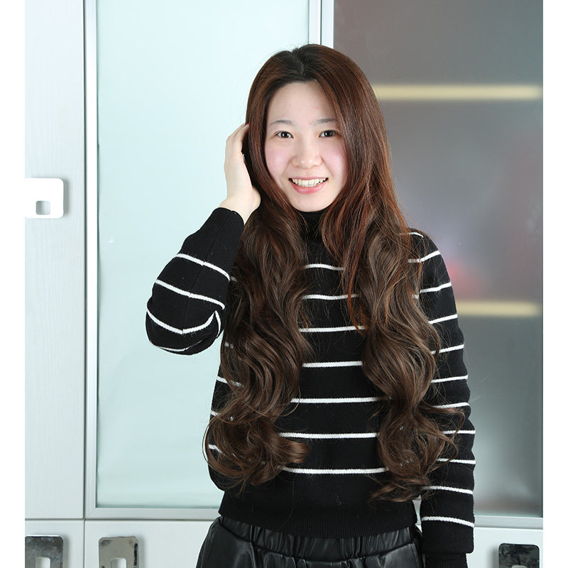 假发女长卷发一片式长卷发片半头假发片可拉直接发片加长70cm包邮