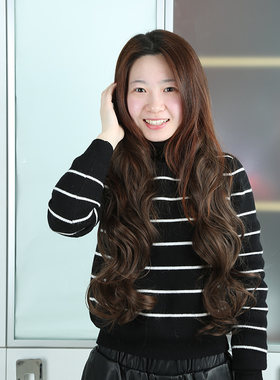 假发女长卷发一片式长卷发片半头假发片可拉直接发片加长70cm包邮