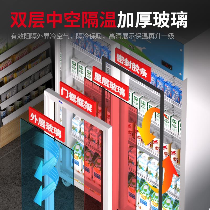加热柜商用恒温热牛奶饮料食品外卖饭盒熟食暖柜大型展示柜保温柜