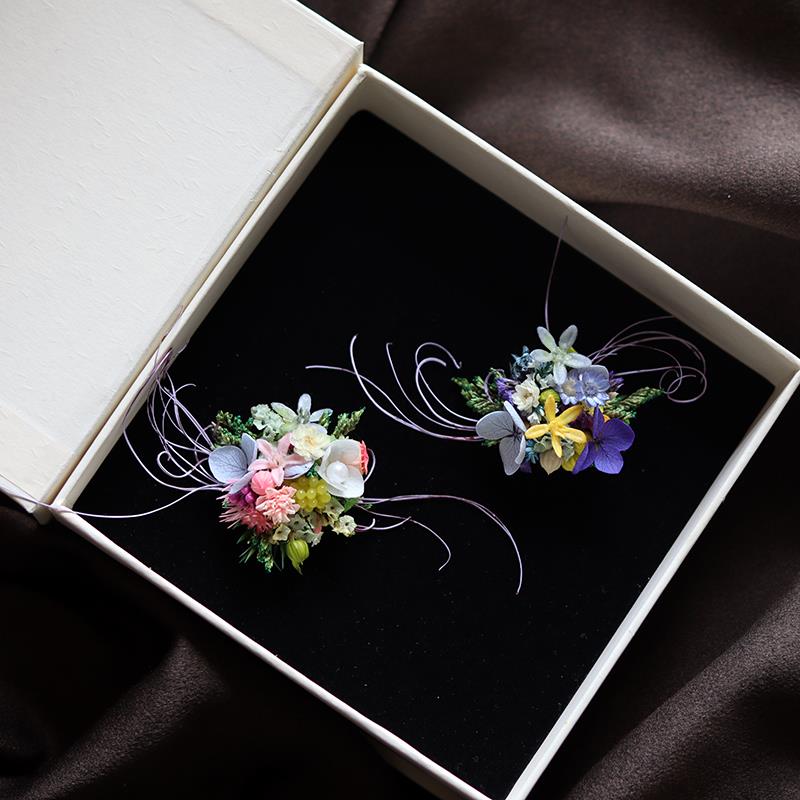 永生花戒指成品毕业季胸针森系婚礼定制多巴胺原创设计新娘花礼物