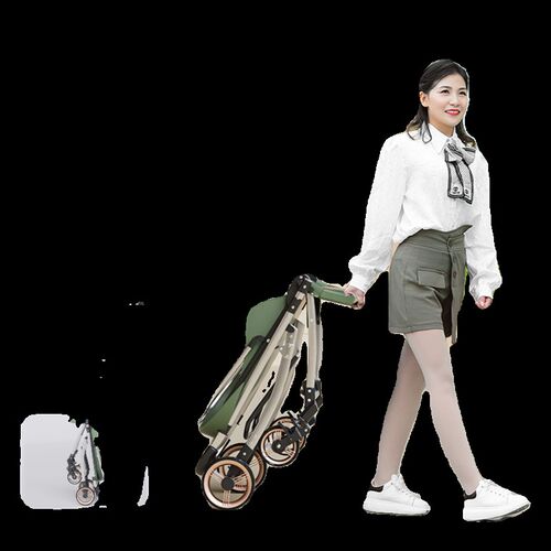 高景观双向婴儿推车超轻可携式可坐躺可折叠四轮避震宝宝儿童遛娃