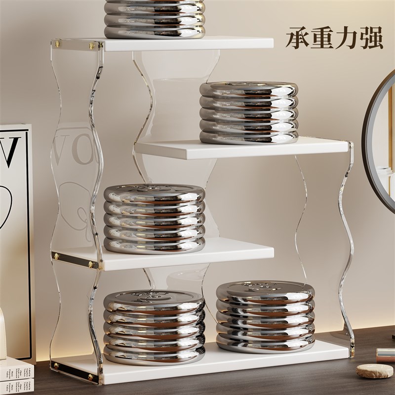 化妆品置物架桌面香水收纳盒梳妆台高级感护肤品洗漱台亚克力架子