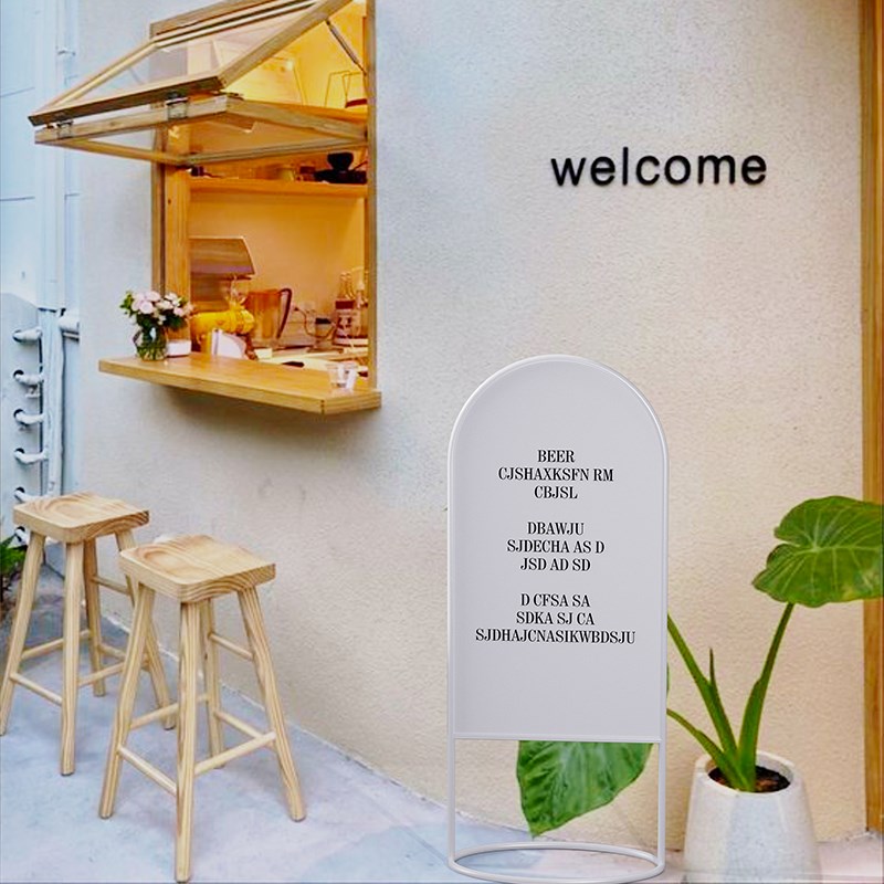 韩式落地立式广告牌展示架户外网红咖啡店民宿创意广告牌指示牌