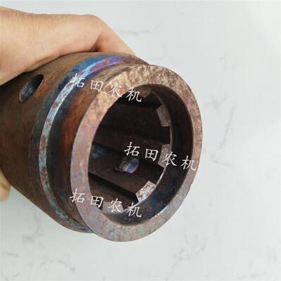 挖坑机钻头花键套 扬粪机轴套打坑机配件轴套键槽内径6cm八键