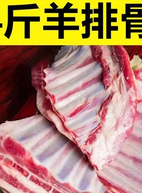 5斤新鲜羊排现杀内蒙古羊排尖小排肋排山羊排饭店鲜嫩生羊肉家常