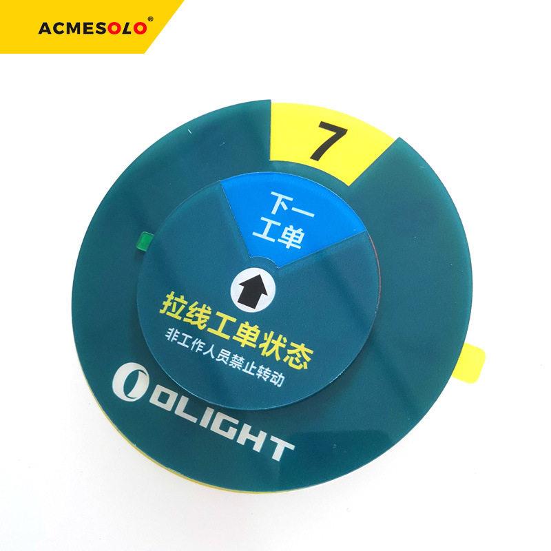 定做铭牌亚克力双层设备状态管理牌机器设备运行标识牌封存维修封