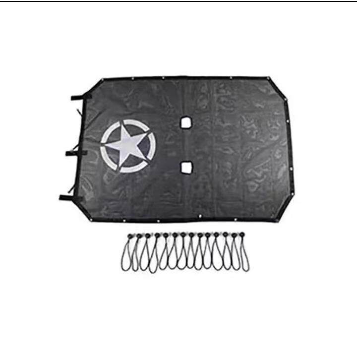 车顶遮阳 网眼遮阳罩外部配件 JK 2007 到2017